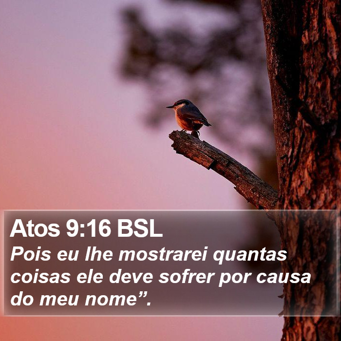 Atos 9:16 BSL Bible Study