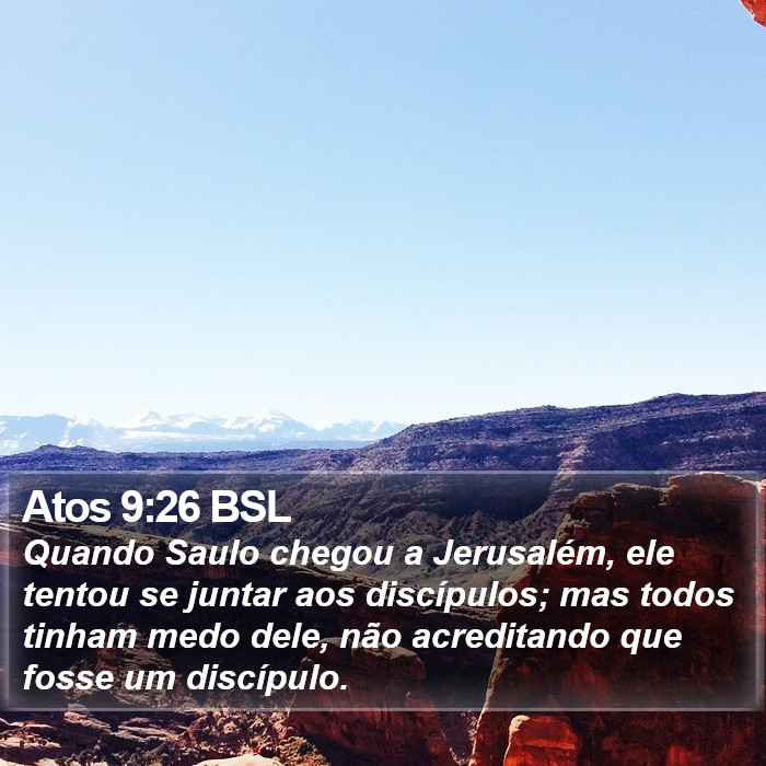 Atos 9:26 BSL Bible Study