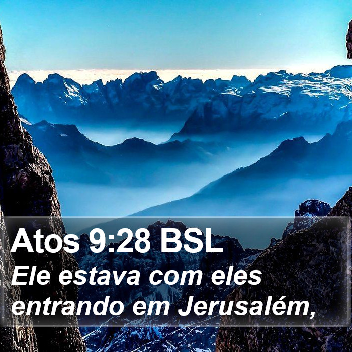 Atos 9:28 BSL Bible Study