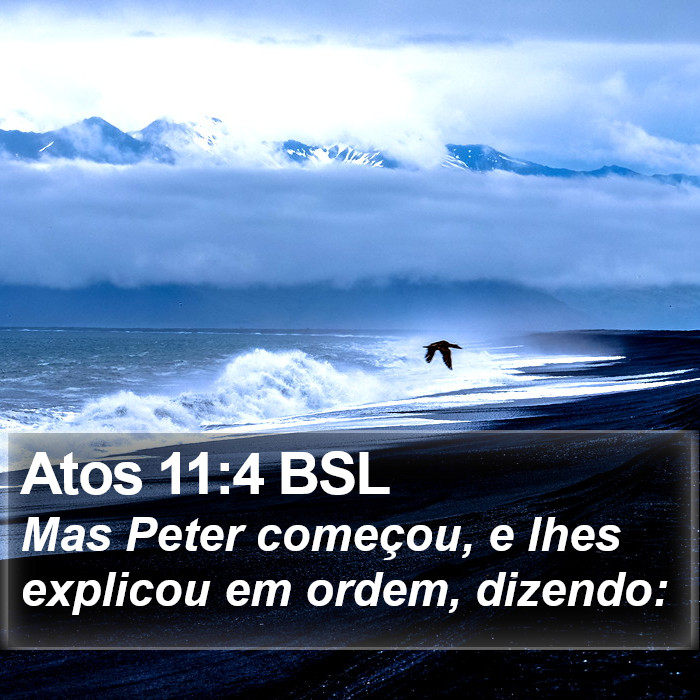 Atos 11:4 BSL Bible Study
