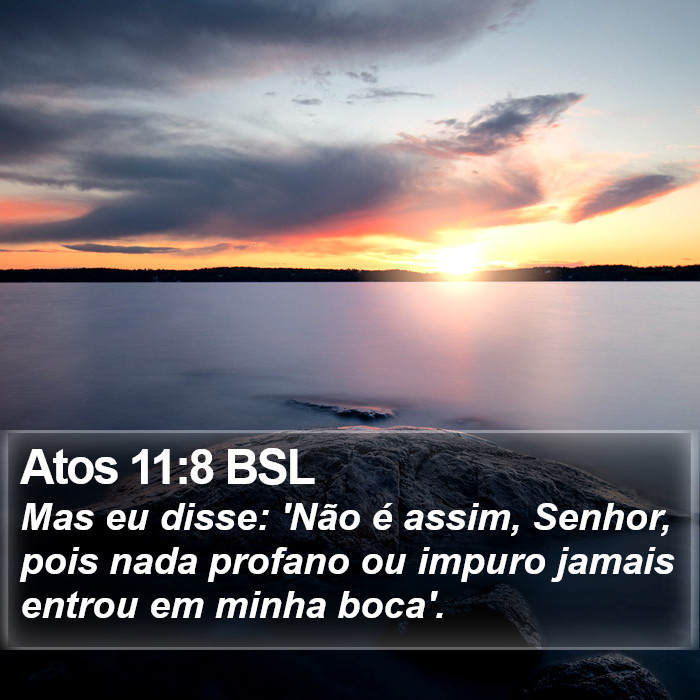 Atos 11:8 BSL Bible Study