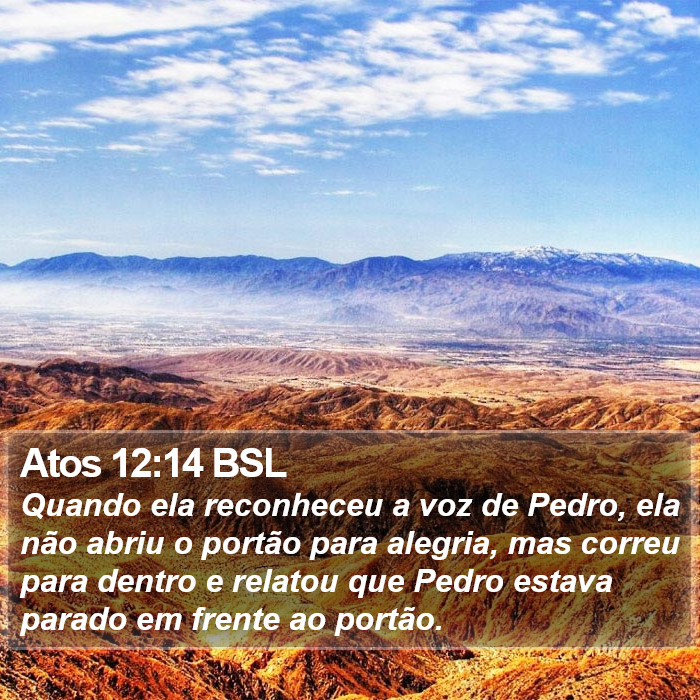 Atos 12:14 BSL Bible Study
