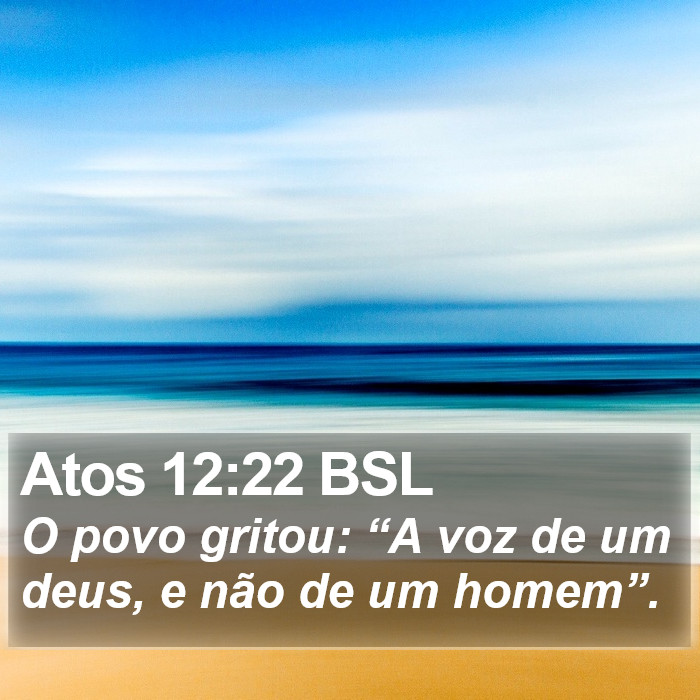 Atos 12:22 BSL Bible Study