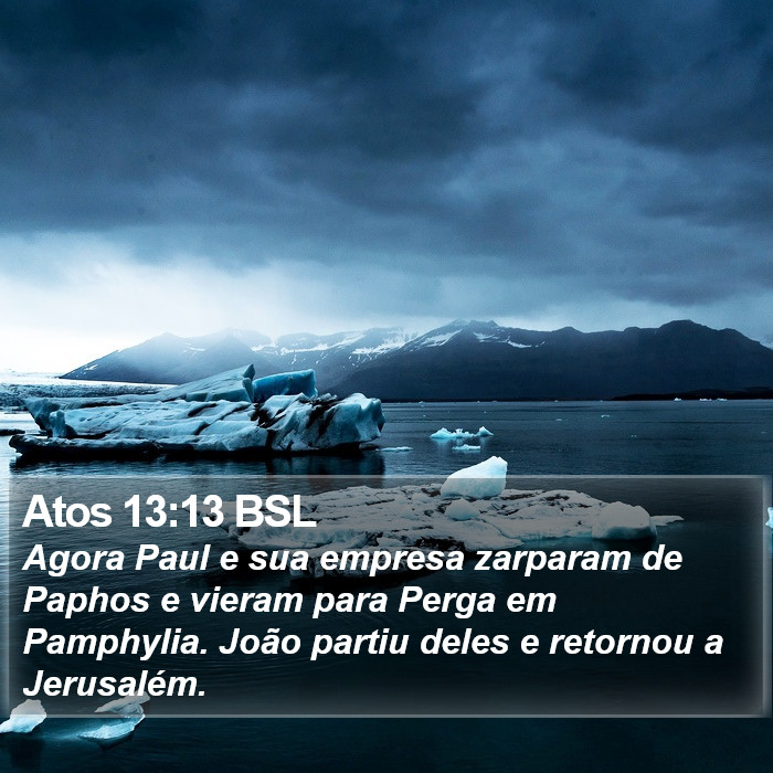 Atos 13:13 BSL Bible Study