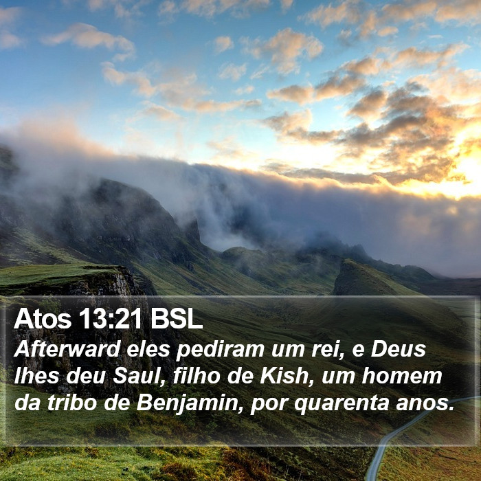 Atos 13:21 BSL Bible Study