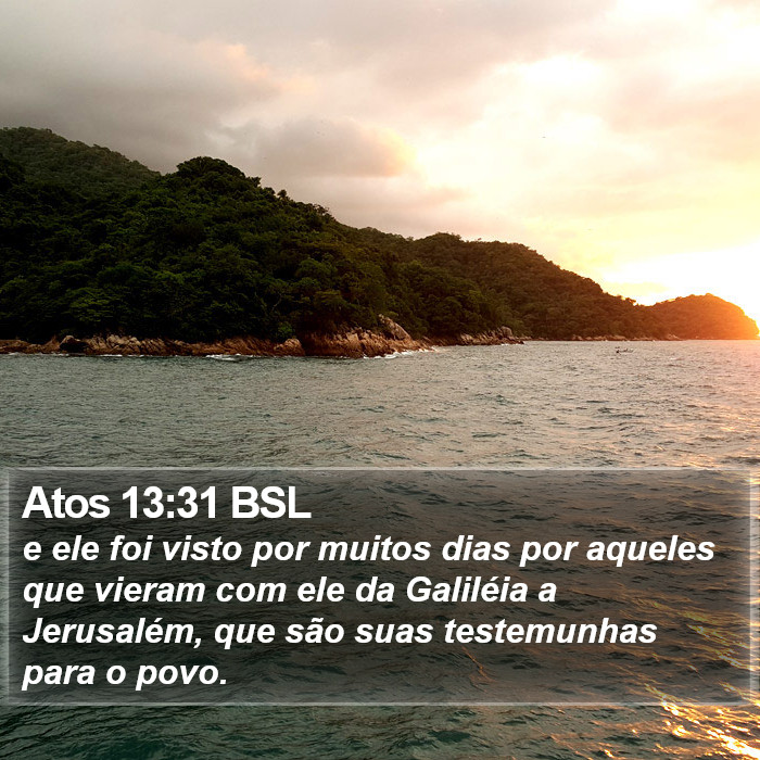 Atos 13:31 BSL Bible Study