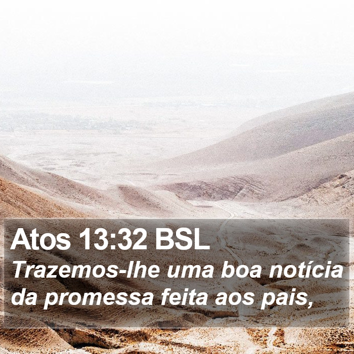 Atos 13:32 BSL Bible Study