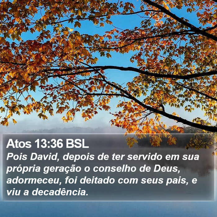 Atos 13:36 BSL Bible Study