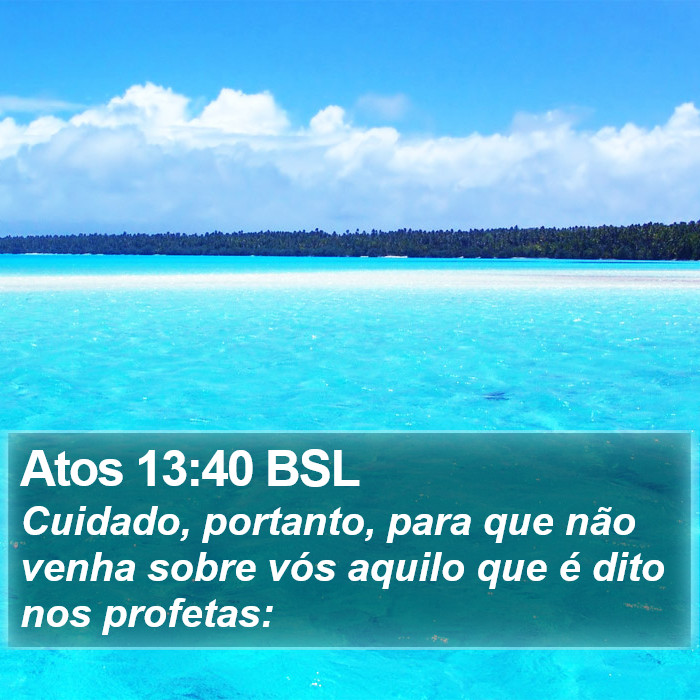 Atos 13:40 BSL Bible Study