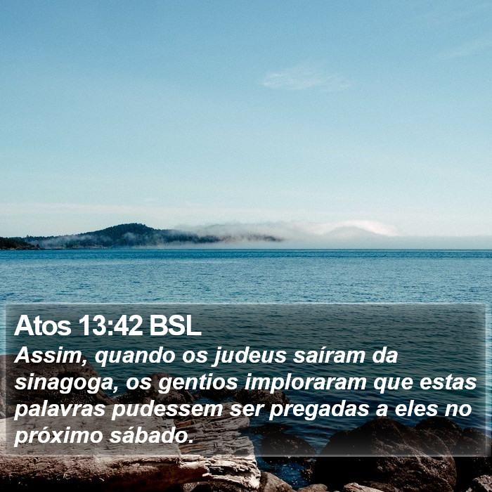 Atos 13:42 BSL Bible Study