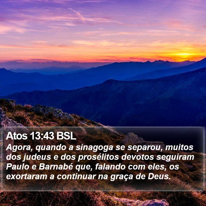 Atos 13:43 BSL Bible Study