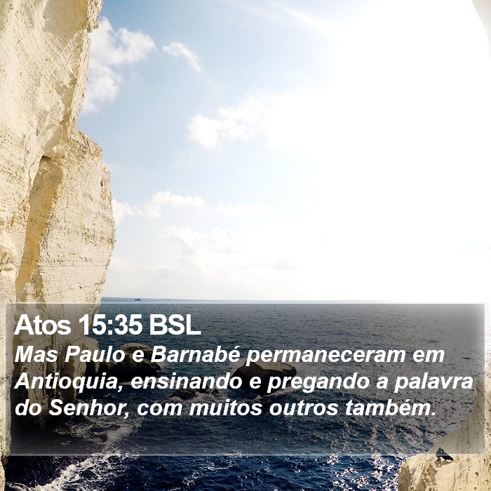 Atos 15:35 BSL Bible Study