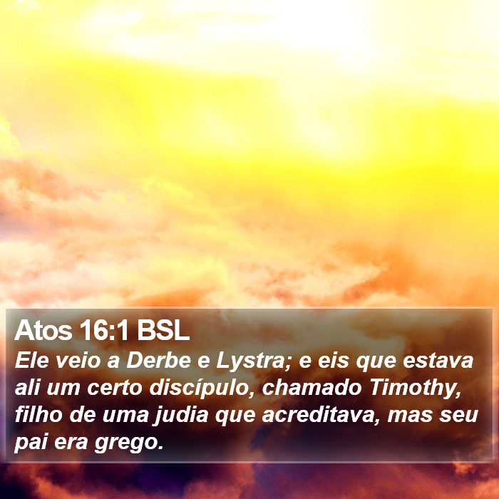 Atos 16:1 BSL Bible Study