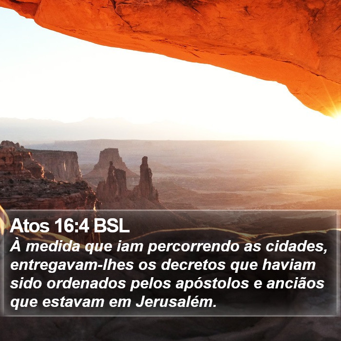 Atos 16:4 BSL Bible Study