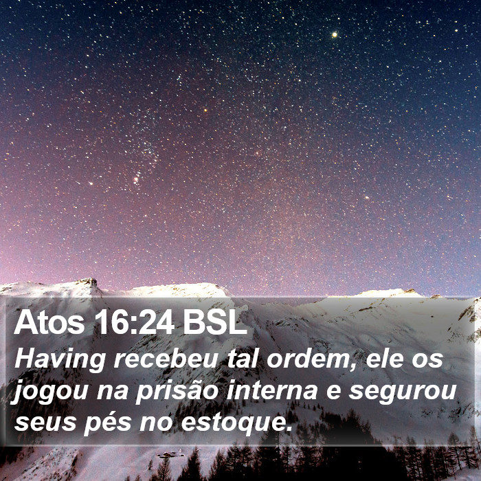 Atos 16:24 BSL Bible Study