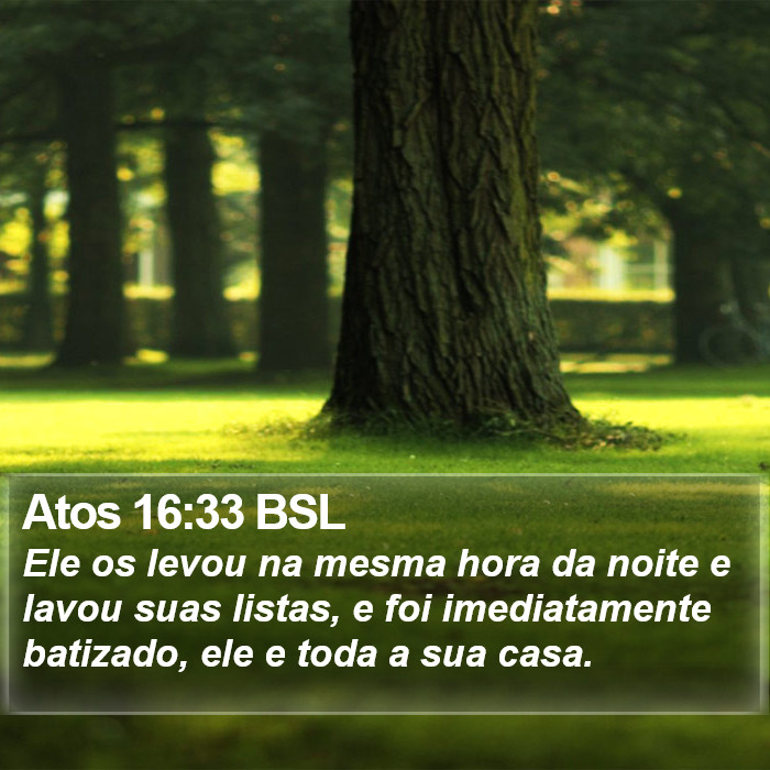 Atos 16:33 BSL Bible Study