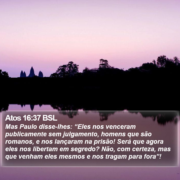 Atos 16:37 BSL Bible Study