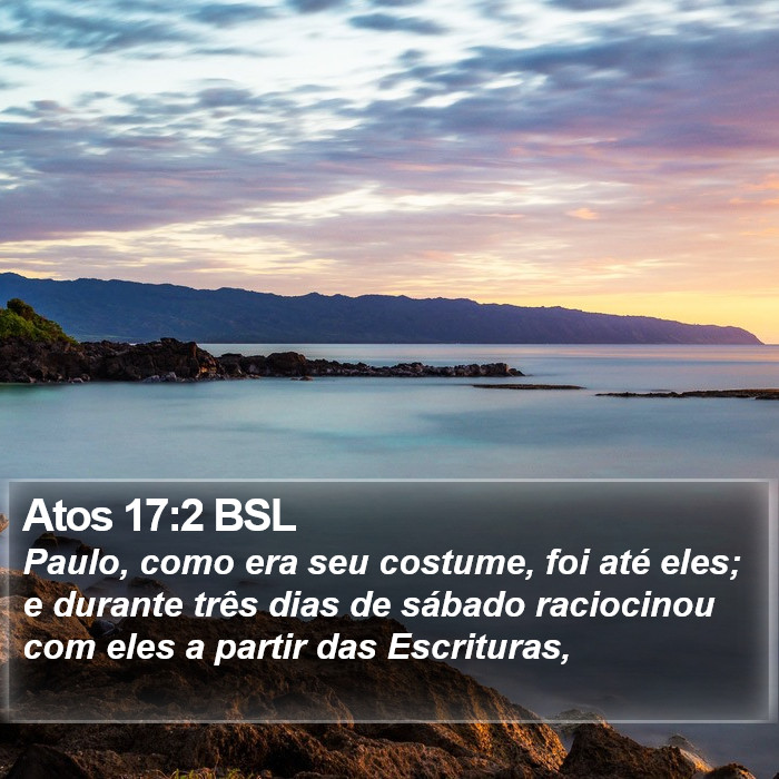 Atos 17:2 BSL Bible Study