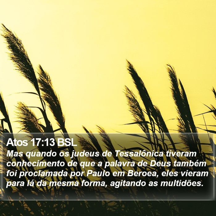 Atos 17:13 BSL Bible Study