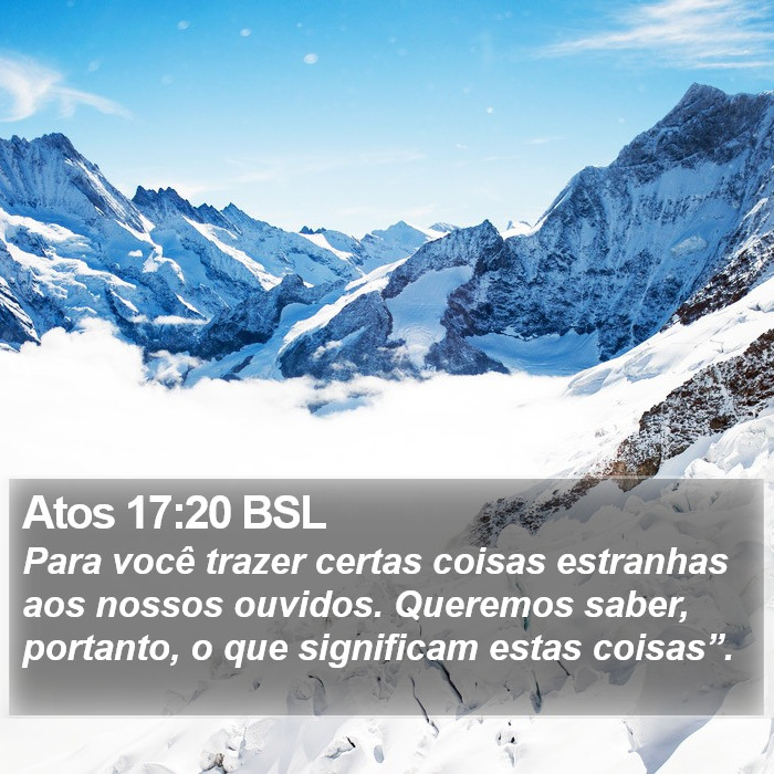 Atos 17:20 BSL Bible Study