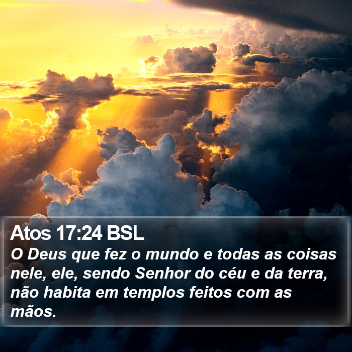 Atos 17:24 BSL Bible Study