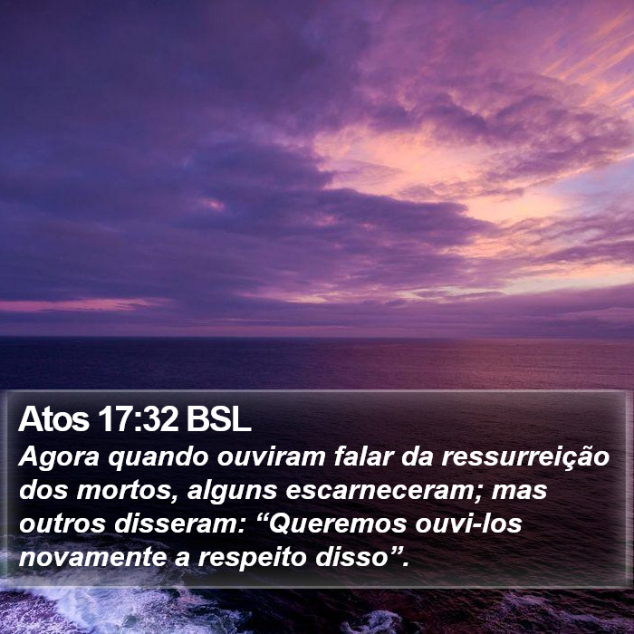Atos 17:32 BSL Bible Study