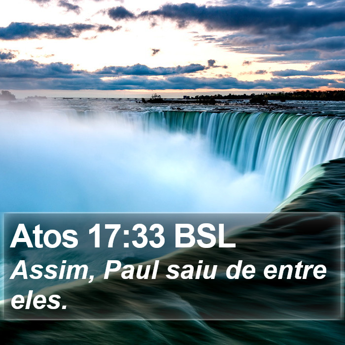 Atos 17:33 BSL Bible Study