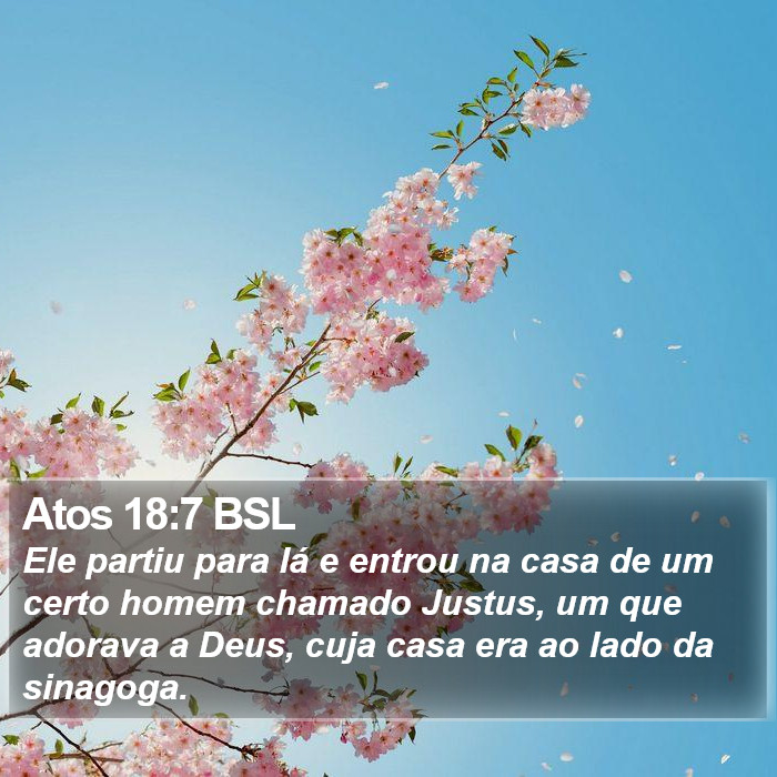 Atos 18:7 BSL Bible Study