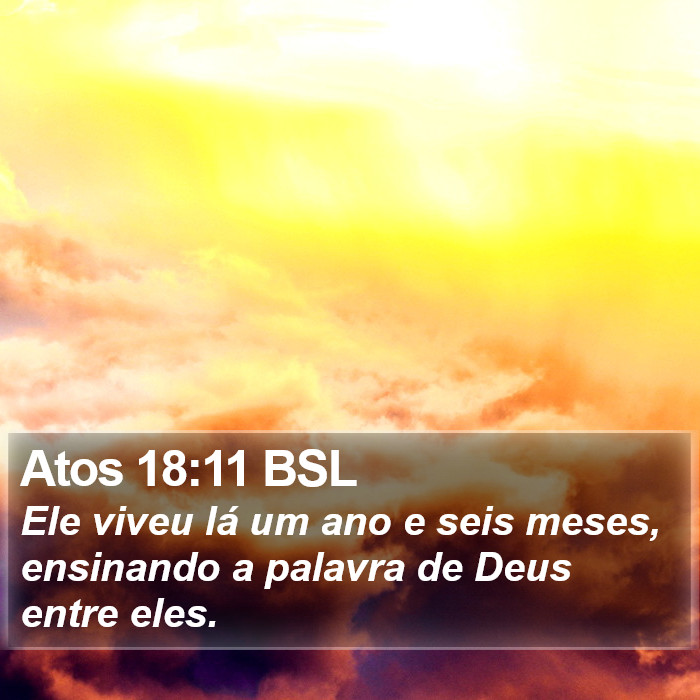 Atos 18:11 BSL Bible Study