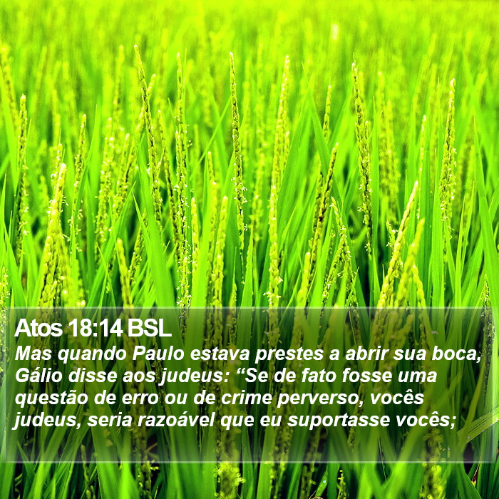 Atos 18:14 BSL Bible Study