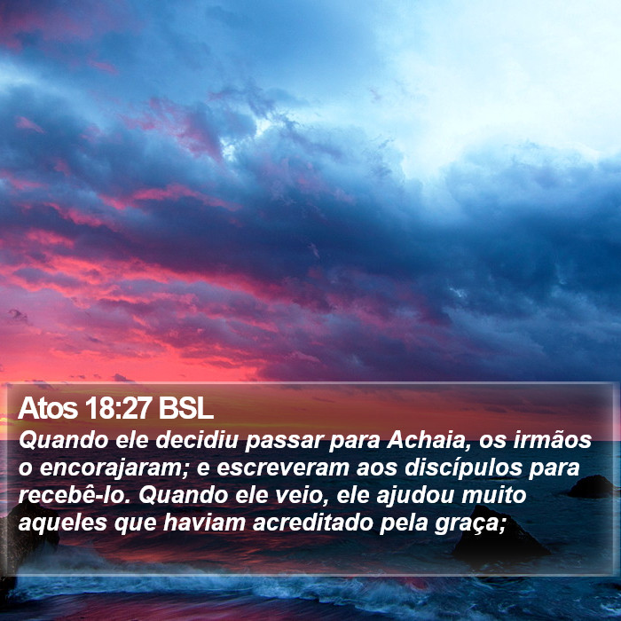 Atos 18:27 BSL Bible Study