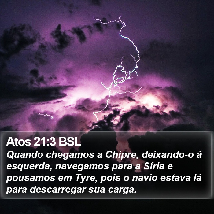 Atos 21:3 BSL Bible Study