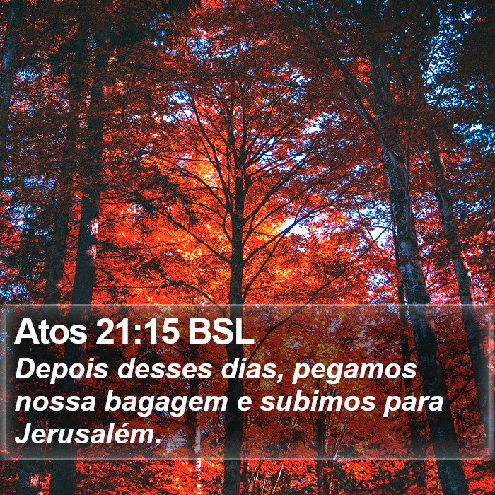 Atos 21:15 BSL Bible Study