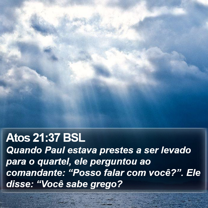 Atos 21:37 BSL Bible Study