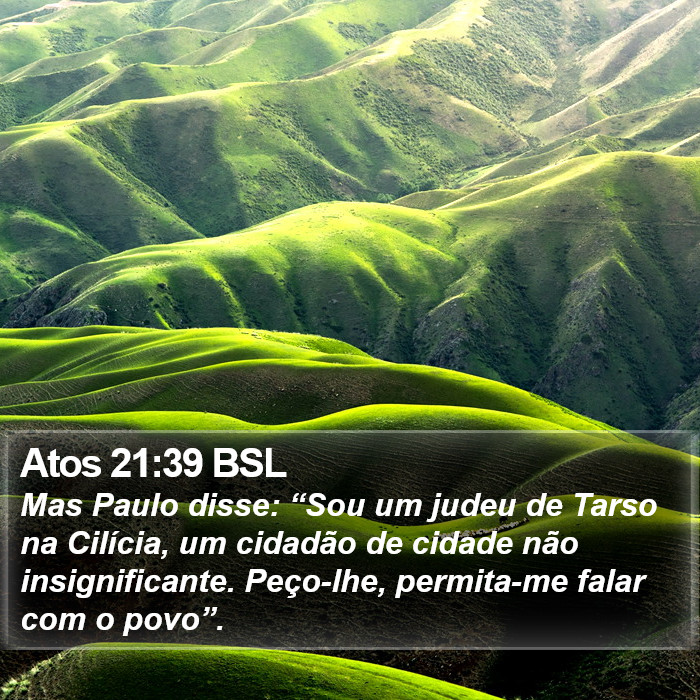 Atos 21:39 BSL Bible Study