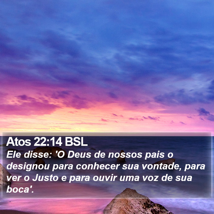 Atos 22:14 BSL Bible Study