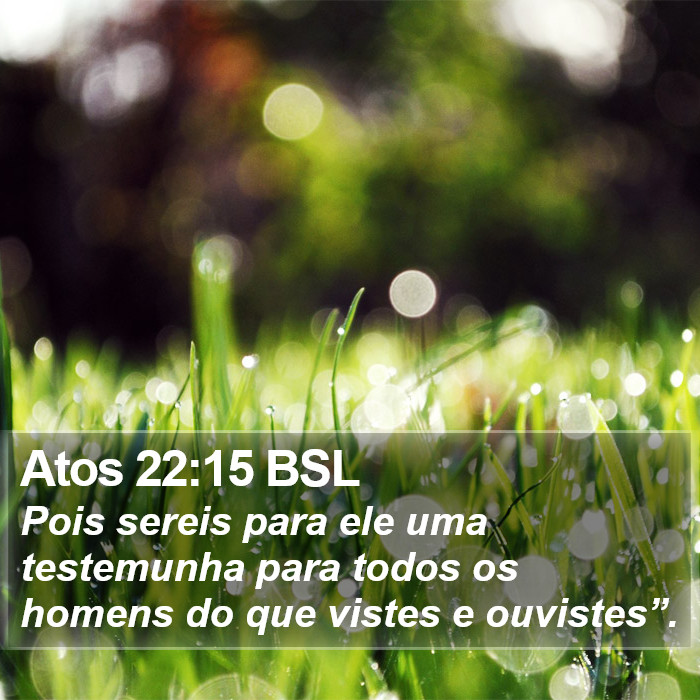 Atos 22:15 BSL Bible Study