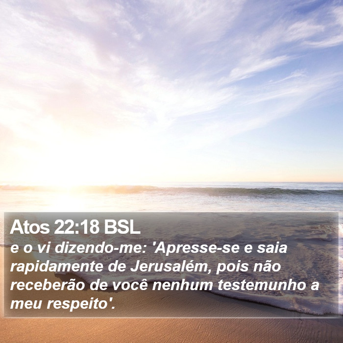 Atos 22:18 BSL Bible Study