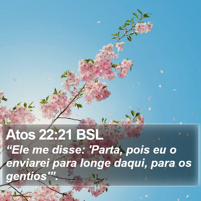 Atos 22:21 BSL Bible Study