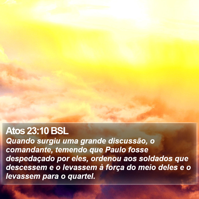 Atos 23:10 BSL Bible Study