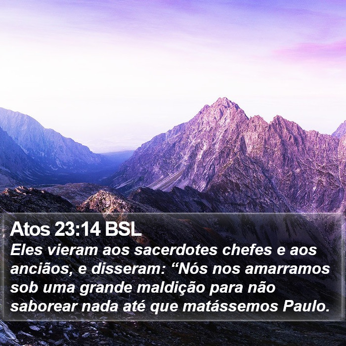 Atos 23:14 BSL Bible Study
