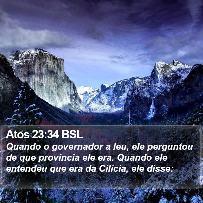 Atos 23:34 BSL Bible Study