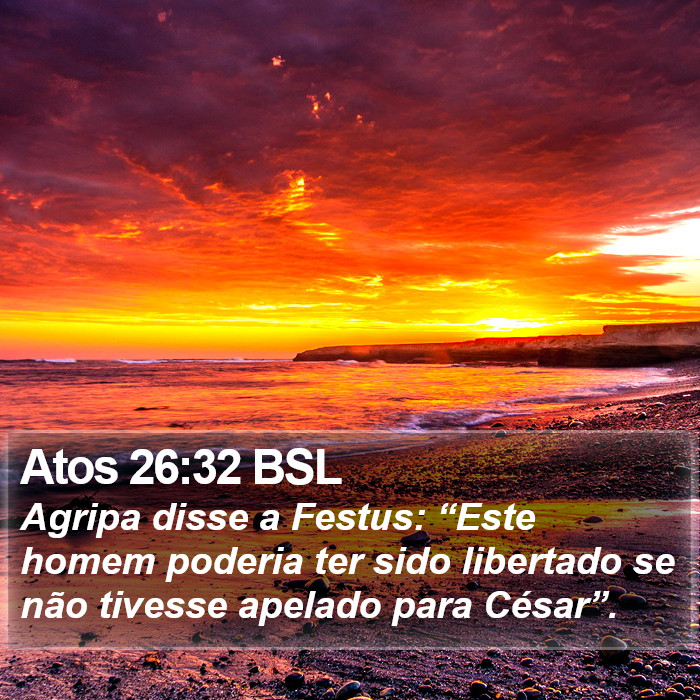 Atos 26:32 BSL Bible Study