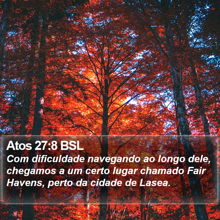 Atos 27:8 BSL Bible Study