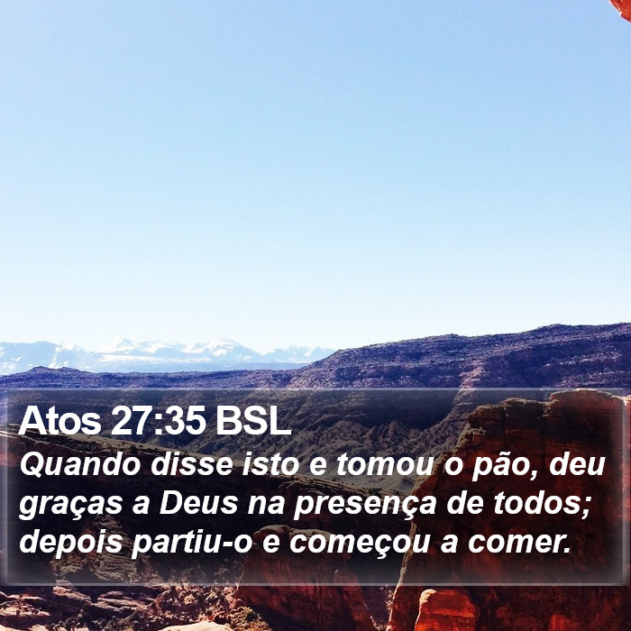 Atos 27:35 BSL Bible Study