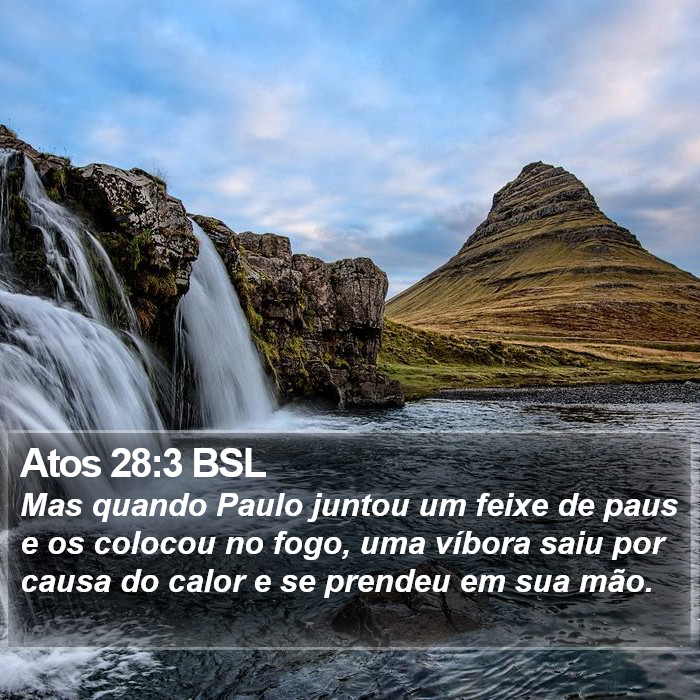 Atos 28:3 BSL Bible Study