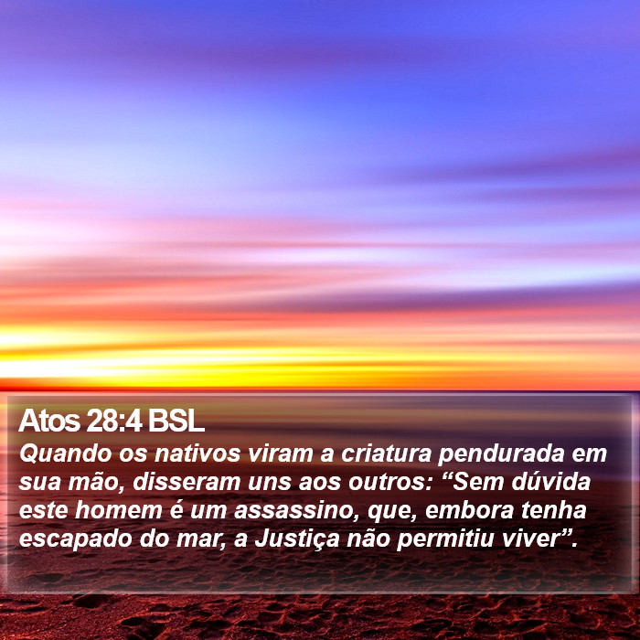 Atos 28:4 BSL Bible Study