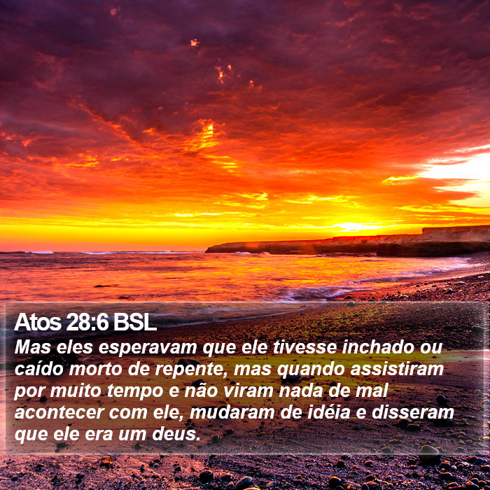 Atos 28:6 BSL Bible Study