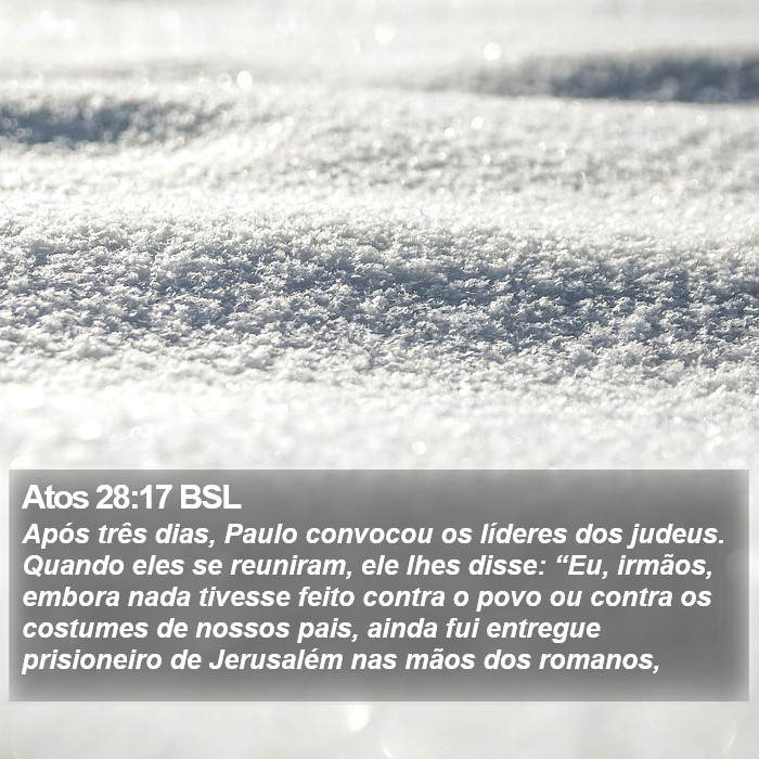 Atos 28:17 BSL Bible Study