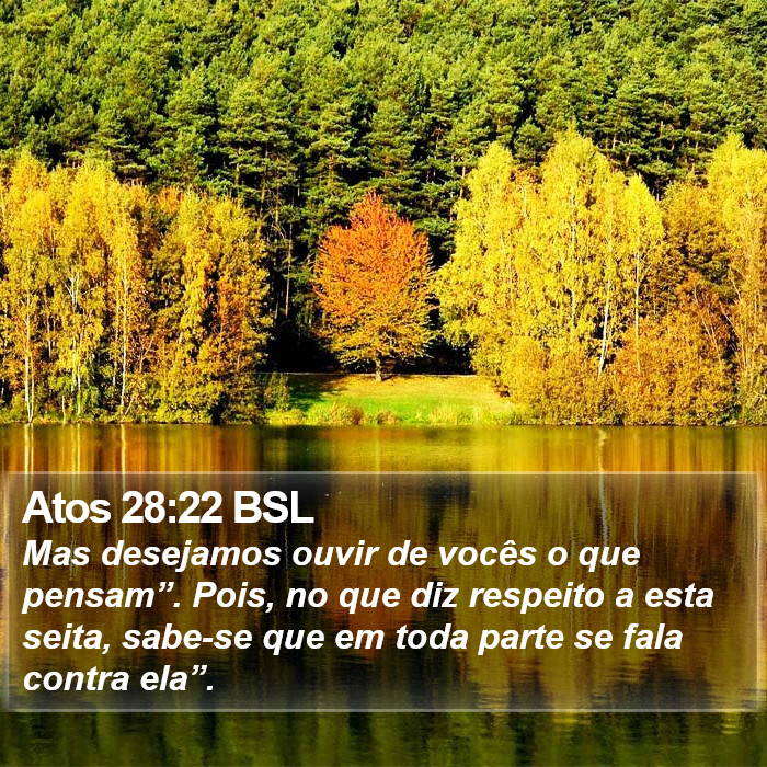 Atos 28:22 BSL Bible Study